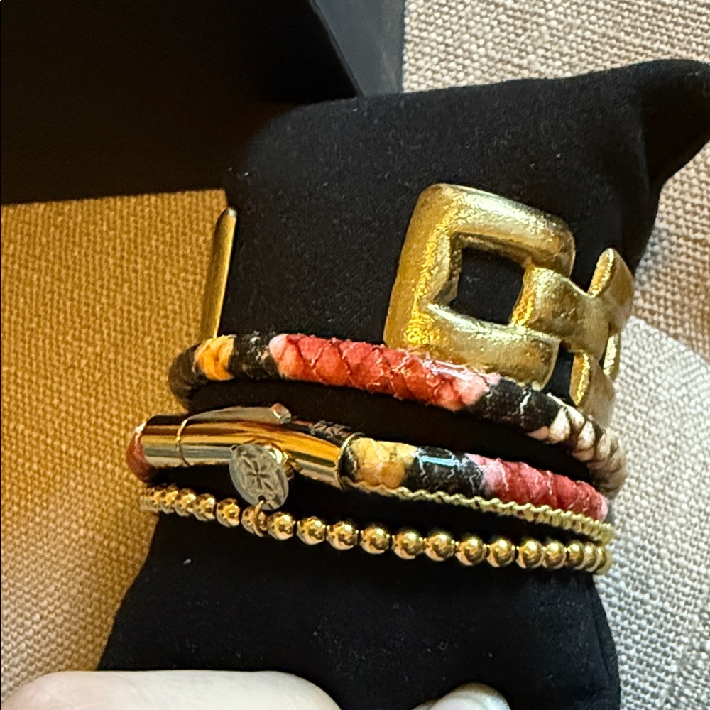 Rustic Cuff Bracelet Set - Picture 3 of 5